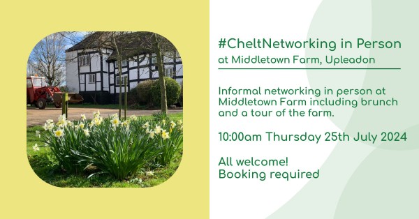 #CheltNetworking in Person at Middletown Farm - Including brunch and a tour of the farm