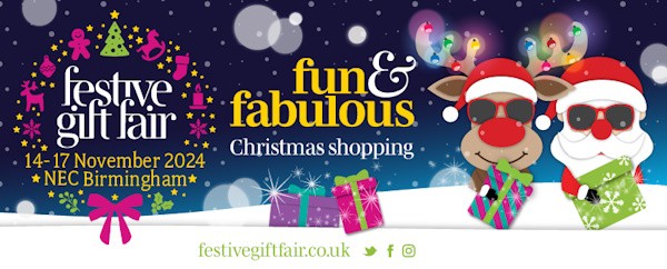 BRAND NEW COMPETITION - WIN 1 out of 20 pairs of tickets to the Festive Gift Fair 2024