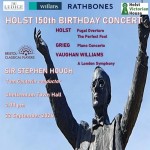 Holst 150th Birthday Concert – with Sir Stephen Hough