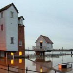 Tewkesbury Mill surrounded by water - Photo